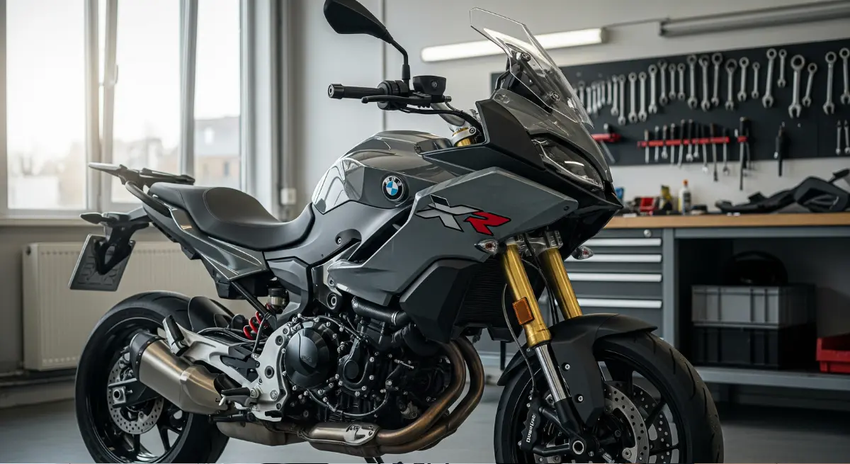 BMW F900 XR au garage